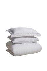 Комплект сатинового постельного белья White Stripe, 140x200, из 5 частей цена и информация | Постельное белье | pigu.lt
