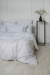 Комплект сатинового постельного белья White Stripe, 200x220, из 5 частей цена и информация | Постельное белье | pigu.lt