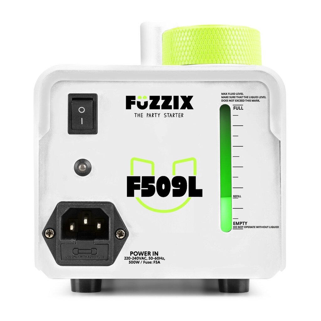 Fuzzix F509LW dūmų mašina su belaidžiu valdikliu ir LED apšvietimu kaina ir informacija | Dekoracijos šventėms | pigu.lt