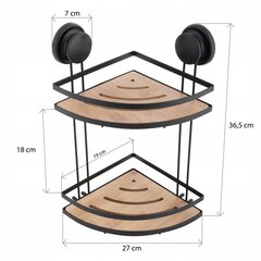 Угловая полка для ванной комнаты цена и информация | Аксессуары для ванной комнаты | pigu.lt
