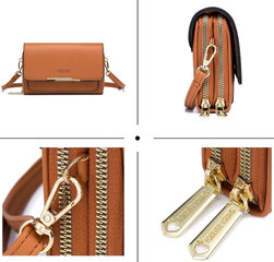 Маленькая женская сумочка А54, коричневая цена и информация | Женские сумки | pigu.lt