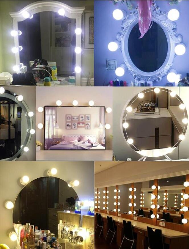 Veidrodžio LED apšvietimas, 12 vnt kaina ir informacija | Įmontuojami šviestuvai, LED panelės | pigu.lt