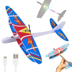 Самолет из пенополистирола, летающая пена, USB-светодиод цена и информация | Игрушки для мальчиков | pigu.lt
