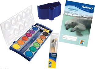 Набор красок Пеликан Din для детей, 12 цветов цена и информация | Принадлежности для рисования, лепки | pigu.lt