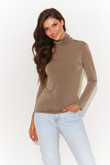 Гольф женский Numinou, светло-коричневый цена и информация | Женские блузки, рубашки | pigu.lt
