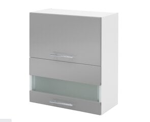 Pakabinama spintelė Liveo Tiffany T9/G60W, 60 cm, pilka цена и информация | Кухонные шкафчики | pigu.lt