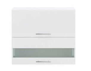 Pakabinama spintelė Liveo Tiffany T10/G80W, 80 cm, balta цена и информация | Кухонные шкафчики | pigu.lt