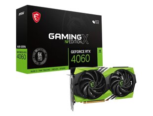 MSI GeForce RTX 4060 Gaming X NV Edition 8G kaina ir informacija | Vaizdo plokštės (GPU) | pigu.lt
