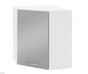 Pakabinama kampinė spintelė Liveo Tiffany T12/G60NW, 60 cm, pilka kaina ir informacija | Virtuvinės spintelės | pigu.lt