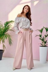 Kelnės moterims Roco Fashion LKK182631.2677, rožinės kaina ir informacija | Kelnės moterims | pigu.lt