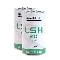 Elemenati Saft Saftlsh20 D 3,6V Li-Socl2 ER34615H/TC, ER34615M, SL-780/S цена и информация | Батарейки | pigu.lt