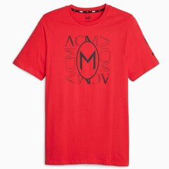 Marškinėliai vyrams Puma AC Milan FtbCore Graphic Tee M 77231401, raudoni kaina ir informacija | Vyriški marškinėliai | pigu.lt