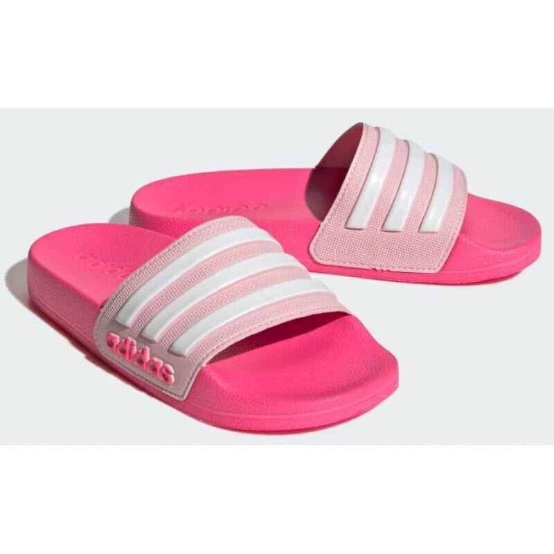 Adidas šlepetės mergaitėms Adilette shower   SW990167.2677, rožinės kaina ir informacija | Paplūdimio avalynė vaikams | pigu.lt