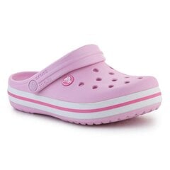 Šlepetės vaikams Crocs Crocband Clog Ballerina SW9903058461, rožinės kaina ir informacija | Šlepetės, kambario avalynė vaikams | pigu.lt