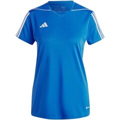 Marškinėliai moterims Adidas Tiro 23 SW9667251903, mėlyni kaina ir informacija | Marškinėliai moterims | pigu.lt