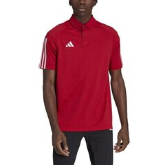 Sportiniai marškinėliai vyrams Adidas Tiro 23 Competition Polo SW926137.5654, raudoni цена и информация | Мужская спортивная одежда | pigu.lt