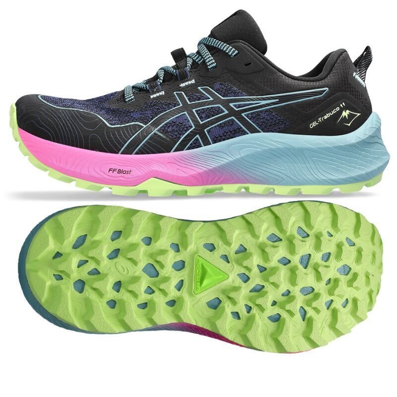 Bėgimo bateliai moterims Asics GEL-Trabuco 11 W 1012B424-002, mėlyni цена и информация | Sportiniai bateliai, kedai moterims | pigu.lt