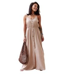 Suknelė moterims Gemre, smėlio spalvos цена и информация | Платья | pigu.lt
