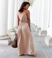 Suknelė moterims Gemre, smėlio spalvos цена и информация | Suknelės | pigu.lt