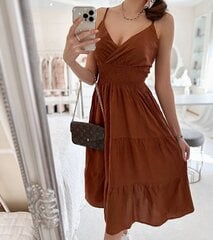 Suknelė moterims Gemre GRM21417.5930, ruda kaina ir informacija | Suknelės | pigu.lt