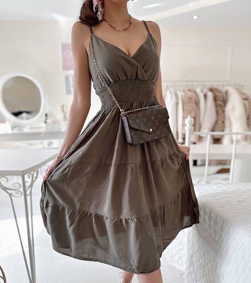 Suknelė moterims Ivon GRM21418.5930, žalia цена и информация | Suknelės | pigu.lt