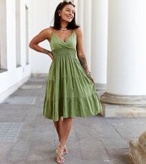 Suknelė moterims Gemre GRM23705.4775, žalia цена и информация | Платья | pigu.lt