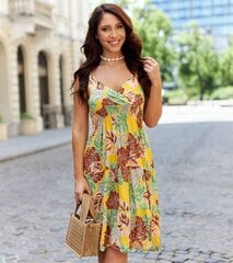 Suknelė moterims Gemre GRM242585930, geltona kaina ir informacija | Suknelės | pigu.lt