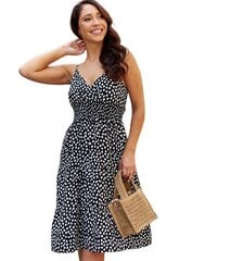 Suknelė moterims Gemre GRM24269.5930, juoda/balta kaina ir informacija | Suknelės | pigu.lt