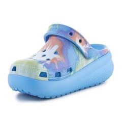 Šlepetės vaikams Crocs Classic Tie Dye Cutie Clog, mėlynos kaina ir informacija | Šlepetės, kambario avalynė vaikams | pigu.lt
