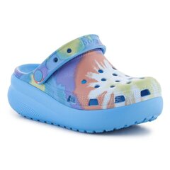 Šlepetės vaikams Crocs Classic Tie Dye Cutie Clog, mėlynos kaina ir informacija | Šlepetės, kambario avalynė vaikams | pigu.lt