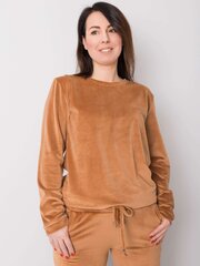 dunkelbeiges damen-толстовка-set mit oversize-толстовка цена и информация | Спортивная одежда женская | pigu.lt