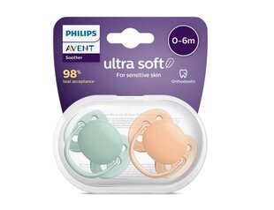 Пустышка Philips Avent Ultra soft Neutral, 0-6 мес., 2 шт. цена и информация | Пустышки | pigu.lt