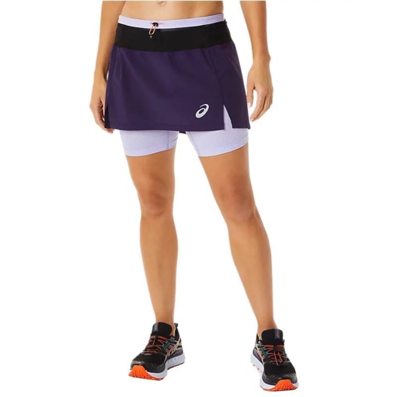 Šortai moterims Asics Fujitrail Skort W 2012B929400 SW9950661904, mėlyni цена и информация | Moteriški šortai | pigu.lt