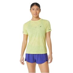 Marškinėliai moterims Asics Metarun Pattern SS Top W 2012 C859750 SW9945121899, geltoni цена и информация | Женские футболки | pigu.lt