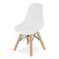 3-ių vaikiškų kėdžių komplektas Leobert Zubi, baltas/rudas цена и информация | Vaikiškos kėdutės ir staliukai | pigu.lt