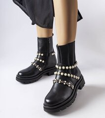 Aulinukai moterims Gemre GRM250262681, juodi kaina ir informacija | Aulinukai, ilgaauliai batai moterims | pigu.lt