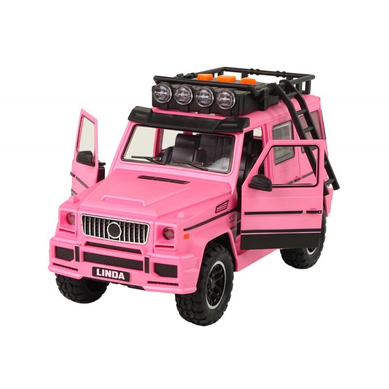 Žaislinis džipas Off-Road Lean Toys, rožinis kaina ir informacija | Žaislai berniukams | pigu.lt