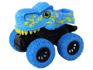 Žaislinis automobilis Tyrannosaurus Lean Toys, mėlynas, 12x11x11,5 cm kaina ir informacija | Žaislai berniukams | pigu.lt