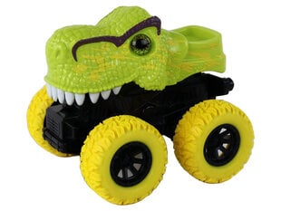 Žaislinis automobilis Tyrannosaurus Lean Toys, žalias, 12x11x11,5 cm kaina ir informacija | Žaislai berniukams | pigu.lt