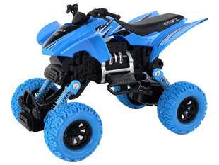 Žaislinis keturratis XC Lean Toys, mėlynas, 16x11x10 cm цена и информация | Игрушки для мальчиков | pigu.lt