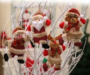 Рождественские украшения подвесные игрушки, 4 шт., 18x13 см цена и информация | Рождественское украшение CA1031, 10 см | pigu.lt