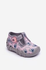 Šlepetės vaikams Befado 110P474 GreyPink BSB27313 BSB273131281, rožinės цена и информация | Детские тапочки, домашняя обувь | pigu.lt