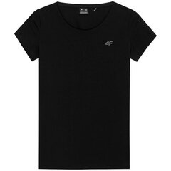 Marškinėliai moterims 4F SW992129, juodi kaina ir informacija | Palaidinės, marškiniai moterims | pigu.lt