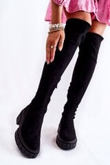 Ilgaauliai batai moterims Step In Style LKK173777.2683, juodi цена и информация | Женские сапоги | pigu.lt
