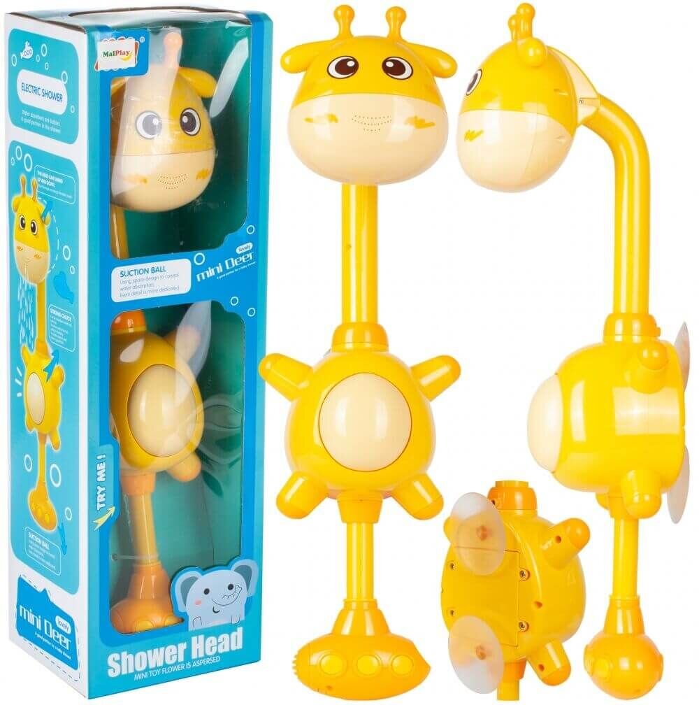 Vonios žaislas dušas Žirafa цена и информация | Žaislai kūdikiams | pigu.lt