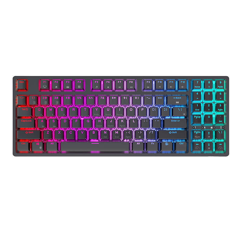 Mechanical keyboard Royal Kludge RK92 RGB, Red switch (black) kaina ir informacija | Klaviatūros | pigu.lt