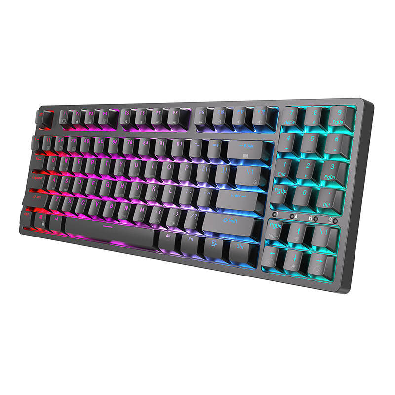 Mechanical keyboard Royal Kludge RK92 RGB, Red switch (black) kaina ir informacija | Klaviatūros | pigu.lt