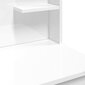 Staliukas vidaXL, 96x40x142 cm, baltas kaina ir informacija | Kosmetiniai staliukai | pigu.lt