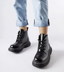 Auliniai batai moterims Grm25323.2679, juodi kaina ir informacija | Aulinukai, ilgaauliai batai moterims | pigu.lt