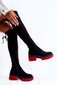Ilgaauliai batai moterims Step in style LKK185581, juodi цена и информация | Aulinukai, ilgaauliai batai moterims | pigu.lt